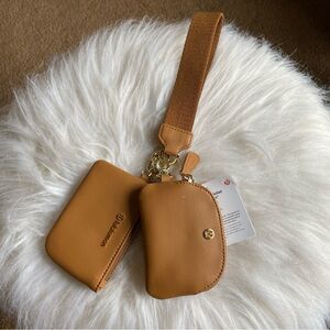 Lululemon Brown Dual Pouch Wristlet